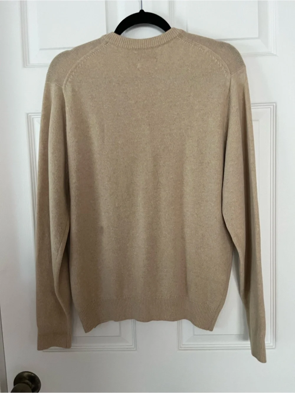 Scotch House SzM (see desc) Classic 100% Lambswool Tan Button-Up Cardigan